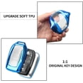 thumbnail image 4 of Key Fob Cover Compatible with Toyota Venza Corolla Cross Grand Highlander Tundra RAV4 Prime Prius Land Cruiser Sequoia Sienna Crown Tacoma Camry Keychain Case Holder Protector,Blue, 4 of 7