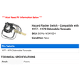 thumbnail image 2 of Hazard Flasher Switch - Compatible with 1977 - 1979 Oldsmobile Toronado 1978, 2 of 2