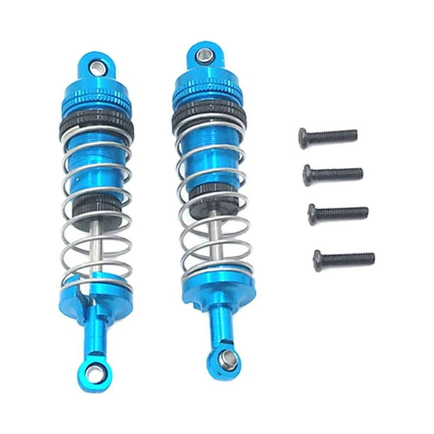 2 amortiguadores traseros RC para WLtoys 124018 124019 144001. Azul