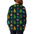 thumbnail image 5 of Hearthz Womens Uniform Scrub Tops Christmas Snap Front Nurse Uniforms Funny Xmas Warm Up Long Sleeve Womens Scrubs S-5XL, 5 of 6