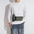 thumbnail image 2 of ZLight Sac Imperméable en Tissu Oxford pour Randonnée, Sac de Taille pour Extérieur, Séjour, Course avec Solution de Bouteille d'Eau pour Gris, 2 of 6