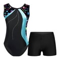 thumbnail image 2 of Alvivi Kids Girls Gymnastic Dance Leotard with Shorts Set 4-14Y, 2 of 7