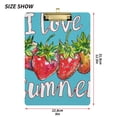 thumbnail image 3 of Summer Strawberries Acrylic Clipboards 12 x 9 Inch A4 Size with Low Profile Clip Hanging Clipboard for Classroom School Office, 3 of 8