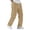 Khaki, variant on Baggy Sweatpants Men Elastic Waist Loose Joggers Drawstring Athletic Workout Casual Pants with Pockets