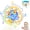 Blue, variant on Orzbow Sensory Teething Toys for Babies, Baby Montessori Toys 3-6-12-19 Months, Infant Teethers Relief Chew Toys, Silicone Baby Rattle Toys - Early Development Toy for Toddlers, BPA Free, Blue