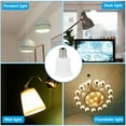 thumbnail image 5 of Adaptador de socket de luz Uxcell E17 a E26/E27, 3 piezas, soporte de lámpara convierte la base de tornillo para bombilla halógena CFL, blanco, 5 of 5