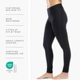 thumbnail image 6 of Fishers Finery Women's Ecofabric Athletic Yoga Ankle Legging; Cotton & Modal Blend (Black, S), 6 of 6