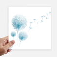thumbnail image 1 of Blue Flower Dandelion Sticker Tags Wall Picture Laptop Decal Self adhesive, 1 of 1