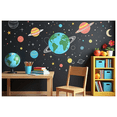 thumbnail image 7 of Space Themed Colorful Chalk Style Backdrop Banner Decorations for Classroom Party Study Room Wall Background Photo Booth Props, 7 of 7