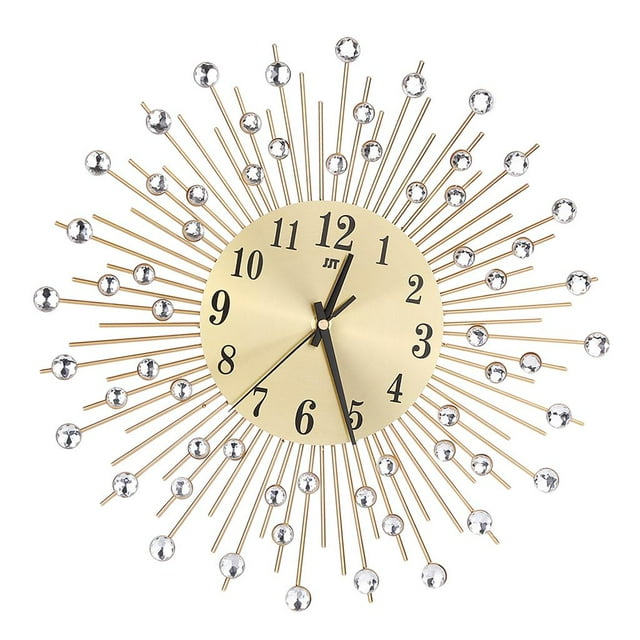 Reloj de Pared Moderno, Silencioso, Sin Tictac, Decoración para hogar, Decoración de Pared, Reloj, de Inauguración de Oro