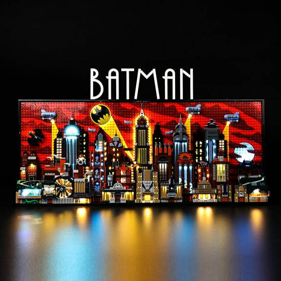 Kyglaring LED Light Kit for Lego The Animated Series Gotham City Building Set, 76271 Model Compatible, LEGO Lighting Set, No Models