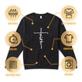 thumbnail image 5 of Christian Embroidery Faith Cross Inspirational Sweatshirt for Men and Women, 5 of 6