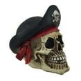thumbnail image 2 of Bony Buccaneer Weathered Finish Pirate Skull Statue, 2 of 3