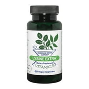 Vitanica Lysine Extra, Immune System Support, Vegan, 60 Capsules