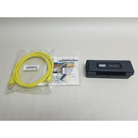 New Cisco AIR-PWRINJ3 15W 48V Power Injector For Aironet 1100 / 1200 Series