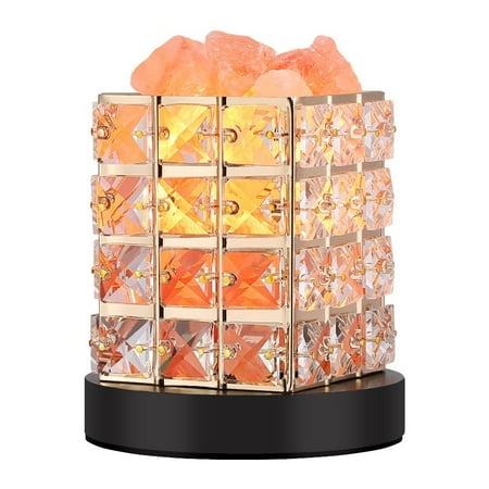 Best Bedroom Lamps VBESTLIFE Salt Lamps Himalayan Sea Salt Lamps Crystal Large Salt Rock Lamp Night Light Dimmable Touch Switch Table Lamp with Real Wood Base Best Christmas Gift ()