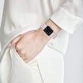 thumbnail image 6 of REQO Slim Watch Band Compatible with Apple Watch Strap, Resin&Stainless Steel Watchband Replacement Accessory Wristband Bracelet for iWatch Series 6,5,4,3,2,1 38mm 40mm 42mm 44mm (42/44mm), 6 of 7