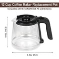 thumbnail image 2 of Cafetera de repuesto para 12 tazas de vidrio para Mr. Coffee, 2 of 7