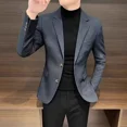 thumbnail image 2 of Abrigos masculinos de color sólido de moda, oferta barata e informal, nuevas ofertas, chaquetas blazers Joker para hombre, ropa de moda 2024, estética y elegante, 2 of 5