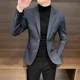 thumbnail image 2 of Abrigos masculinos de color sólido de moda, oferta barata e informal, nuevas ofertas, chaquetas blazers Joker para hombre, ropa de moda 2024, estética y elegante, 2 of 5