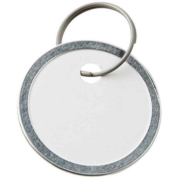 Avery Metal Rim Key Tags, Card Stock/Metal, White, 50 per Pack (11025