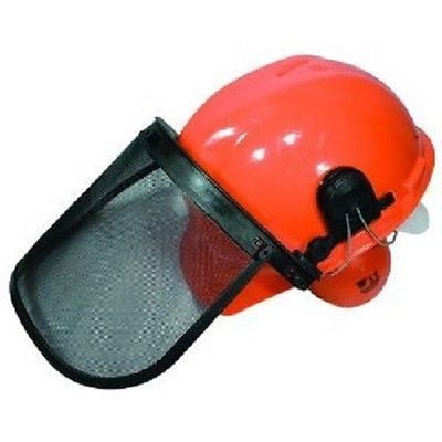 Chainsaw Protective SAFETY HELMET SYSTEM - Hard Hat / Ear Muffs / Face Shield by The ROP Shop