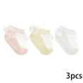 thumbnail image 2 of LYMAYTER 3 Pack Toddler Princess Socks Girls Frilly Versatile Socks Summer Mesh Cute Dress Socks 0-5Y, 2 of 7