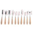 thumbnail image 2 of Spptty Art Supplies,Oil Painting Knife,10Pcs Pain Scraper Knife Stainless Steel Tooth-Shape Oil Painting Tool Art Supplies, 2 of 8