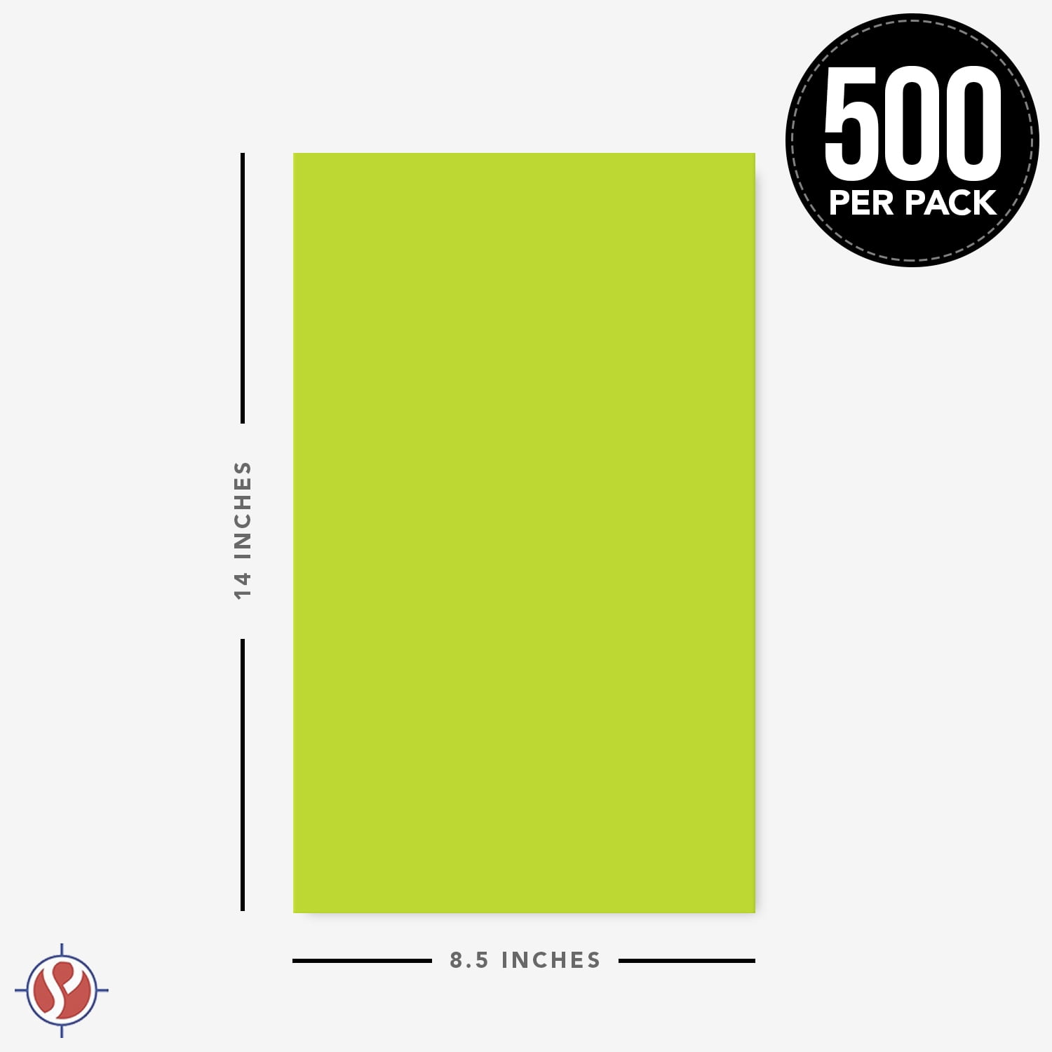 8.5 x 14" Terra Green Color Paper Smooth, for School, Office & Home Supplies, Holiday Crafting, Arts & Crafts | Acid & Lignin Free | Regular 24lb Paper - 1 Ream of 500 Sheets