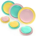 thumbnail image 5 of Crown Display Mix And Match Fancy Plastic Plates Combo Set - 120 Count, 5 of 7