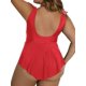 thumbnail image 2 of Mujer Traje de baño Plus tamaño V-Neck Trajes de baño para Mujeres Tankini abdomincontrol de una Pieza rojo 0X rojo 0X Xishao ropa, 2 of 2