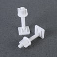 thumbnail image 3 of 4Pcs Plastic Toilet Seat Hinge Bolt Screw with Nuts Set 27x27mm(Random Screw Style), 3 of 7