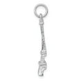 thumbnail image 2 of Real 14kt White Gold Solid Polished Eiffel Tower Charm Pendant; for Adults and Teens; for Women and Men, 2 of 4