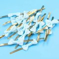 thumbnail image 5 of Bow Tie Wrapping Golden Wire 100pcs Binding Lollipop Candy Packaging Bags Fastener For Festival Wedding Party, 5 of 5