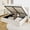Off White, variant on Frostbloom Full Size Platform Bed with 2-Panel Velvet Upholstered Wingback Headboard, Lift Up Storage Frame, Black