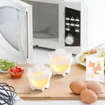 thumbnail image 5 of Microwave Egg Cooker & Hard Boiled Egg Maker (No Shell) - Egg Pops, Egg Poacher Cups with Lids for Quick Breakfast, Salad & Deviled Eggs - Double Walled Rapid Steamer Boiler Gadget, 2Pcs, 5 of 7