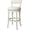 White Oak, variant on Maven Lane Alexander Bar Stool in Reclaimed Oak Finish w/ Ash Grey Fabric Upholstery