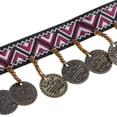 thumbnail image 4 of Estilo bohemio Cinta de jacquard Cobre Gota Flecos Borla Adorno de encaje Tapicería Cortina Silla Bolsa Cojín Vestido de Bohemia Traje Costura Bordes Baoblaze Borla franja Trim Ribbon, 4 of 8