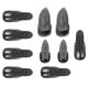 thumbnail image 1 of Punk Finger Rings 10Pcs Fingertip Claw Rings For Women Perfect For Halloween Cosplay Performances, 1 of 2