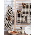 thumbnail image 2 of Texas Star Vintage Kitchen Dish Towels for Drying Dishes Set of 2, Retro Country Brown Stars Checkered Waffle Weave Microfiber Hand Tea Bathroom Towels Quick Dry & Absorbent Towel 15.7x23.6, 2 of 7