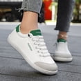 thumbnail image 5 of HEWUQI Women Minimalist Barefoot Canvas Sneaker Cushion Arch Support Non Slip Casual Shoe Low Top Slip on Solid Color Walking Shoes Green Size 9.5, 5 of 7