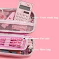 thumbnail image 4 of Pencil Bag Pen Case With Compartments - Large Capacity Students Stationery Pouch - Style 4, 4 of 6