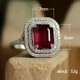 thumbnail image 2 of HOOUN Women Fashion 925 Silver Wedding Rings Cubic Zirconia Jewelry Size 6-10-#4-8, 2 of 2