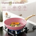 thumbnail image 5 of Innerwell Non Stick Granite Induction Cookware Set, 8 Pcs, Stay Cool Bakelite Handles, 5 of 7