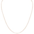 thumbnail image 1 of SZUL Women's 14K Pink Gold 1.5MM Dainty Paperclip Necklace With Lobster Clasp - 18 Inch, 1 of 5