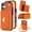 Orange, variant on Nalacover Case for iPhone 16, Crossbody Wallet Case with Card Slots Holder, PU Leather Lanyard Shoulder Strap Purse Cover with Kickstand Shockproof Case for iPhone 16, Orange