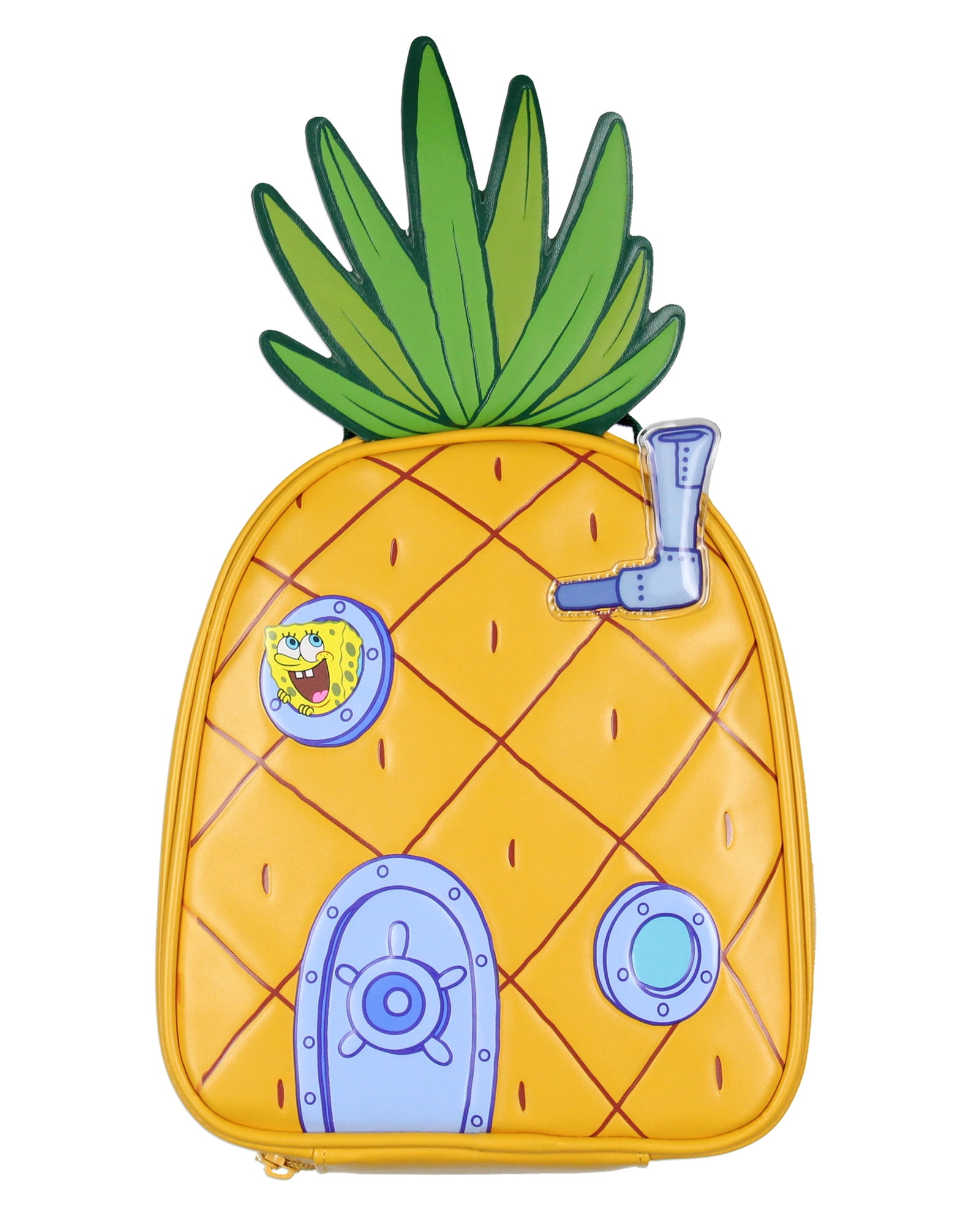 SpongeBob SquarePants Pineapple Under The Sea Shaped Insulated Lunch Box Bag Tote 10"