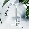 thumbnail image 4 of Senlesen Chrome Kitchen Faucet Sink Mixer Faucet Pull Down Sprayer Single Handle w/Cover, 4 of 17