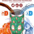 thumbnail image 3 of Christmas 30oz Handheld Travel Tumbler with Handle – Double Wall Stainless Steel Insulated Cup, Flip Straw Lid, Leak-Proof & BPA-Free for Hot and Cold Drinks – Durable Coffee & Juice Mug Black, 3 of 7
