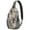 Cute Alpaca Sl, variant on Unicorn and Galaxy Sky Sling Backpack for Women, Rainbow Cloud Stars Print Crossbody Bag with Mystical Fantasy Cartoon Theme